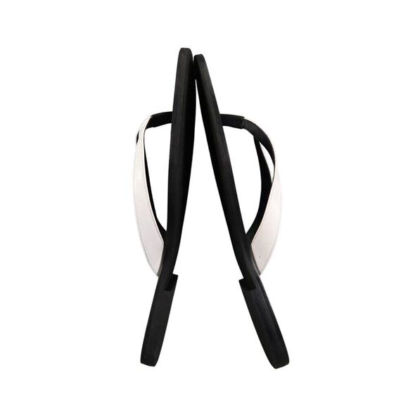 Bella Ha Shoes Womens 42 Sandals Fashion Flip Flop Leather Thong White Handmade - Picture 8 of 13